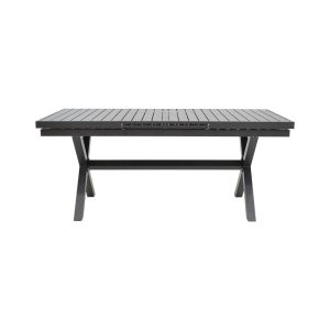289 000021 2 4 Expanding table Dagyn pakoworld dark grey aluminum 180-240x90x76cmOutdoor furniture > Garden dining sets