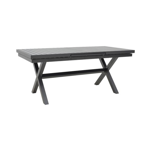 289 000021 7 Expanding table Dagyn pakoworld dark grey aluminum 180-240x90x76cmOutdoor furniture > Garden dining sets