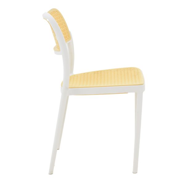 292 000001 2 2 Chair Westley pakoworld pp natural-white 55x47x81cmOutdoor furniture > Garden chair