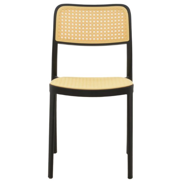 292 000002 3 2 Chair Westley pakoworld pp natural-black 55x47x81cmOutdoor furniture > Garden chair