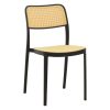 292 000002 5 Dining table Nares-Clutch B set of 7 pakoworld white aluminum and plywood in a natural shade 180x90x72.5cmOutdoor furniture > Garden food table