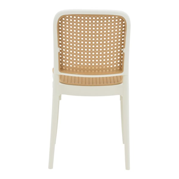292 000005 4 5 Chair Nereus pakoworld pp natural-white 45x43x84cmSPRING OFFERS