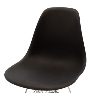 292 000012 4 4 Chair Adelle pakoworld PP black-inox leg 46x55x81cmIndoor furniture > Chairs