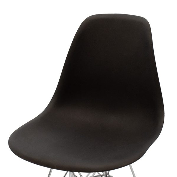292 000012 4 4 Chair Adelle pakoworld PP black-inox leg 46x55x81cmIndoor furniture > Chairs