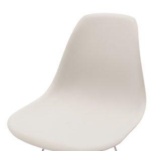 292 000013 4 4 Chair Adelle pakoworld PP white-inox leg 46x55x81cmIndoor furniture > Chairs