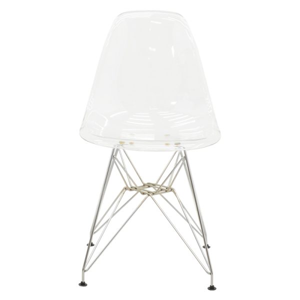 292 000014 3 10 Chair Adelle pakoworld PP pet clear-inox leg 46x55x81cmIndoor furniture > Chairs