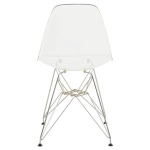 292 000014 4 10 Chair Adelle pakoworld PP pet clear-inox leg 46x55x81cmIndoor furniture > Chairs
