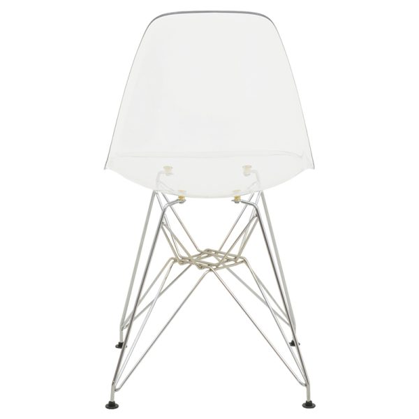 292 000014 4 10 Chair Adelle pakoworld PP pet clear-inox leg 46x55x81cmIndoor furniture > Chairs