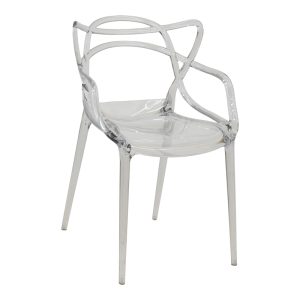 292 000016 12 Chair Ramsei pakoworld PC clear 55x53x84cmIndoor furniture > Chairs