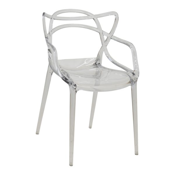 292 000016 12 Chair Ramsei pakoworld PC clear 55x53x84cmIndoor furniture > Chairs