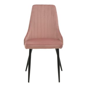 292 000045 3 2 Chair Azori pakoworld velvet rotten apple-black metal leg 49x55x85cmIndoor furniture > Chairs