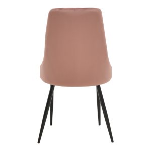292 000045 4 2 Chair Azori pakoworld velvet rotten apple-black metal leg 49x55x85cmIndoor furniture > Chairs