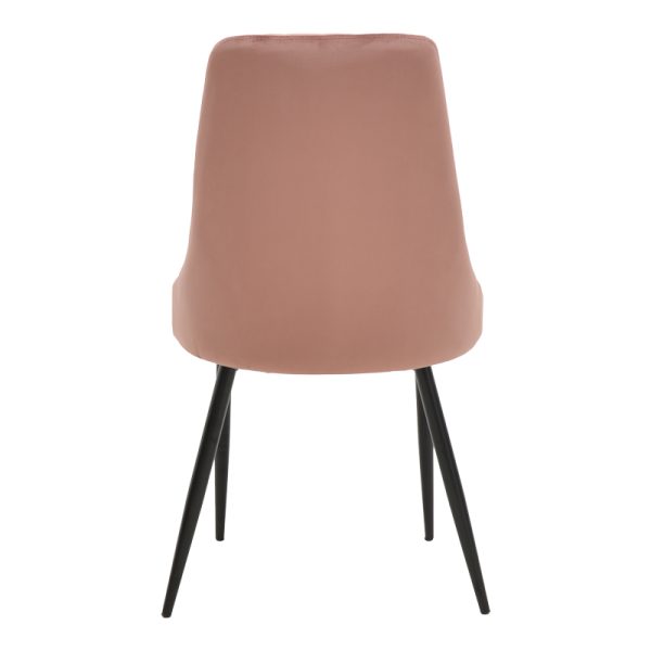 292 000045 4 2 Chair Azori pakoworld velvet rotten apple-black metal leg 49x55x85cmIndoor furniture > Chairs