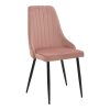 292 000045 5 Chair Azori pakoworld velvet dark grey-black metal leg 49x55x85cmIndoor furniture > Chairs