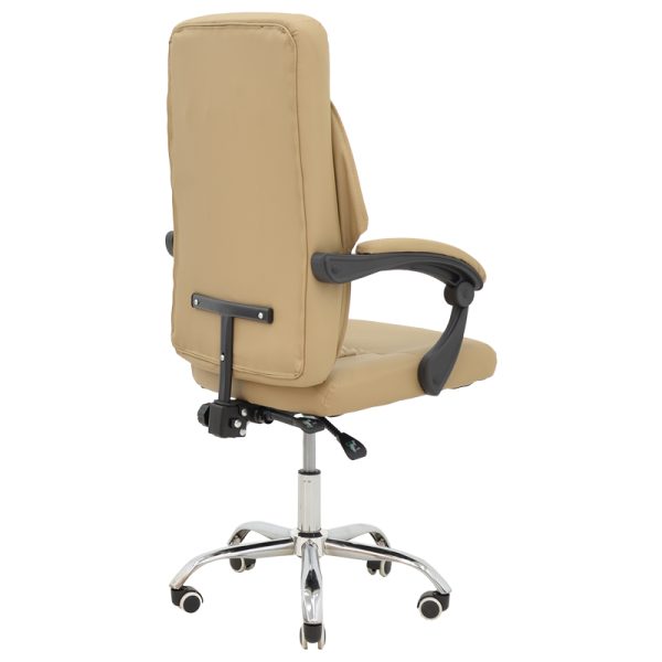 292 000055 4 3 Manager office chair Glorin pakoworld beige pu 60x68x128cmSPRING OFFERS