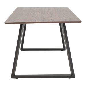 292 000070 2 4 Table Winor pakoworld walnut mdf-black metal legs 160x90x75cmHOT DEALS