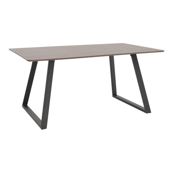 292 000070 7 Table Winor pakoworld walnut mdf-black metal legs 160x90x75cmHOT DEALS