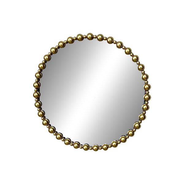 295 000001 4 Mirror Poppens Inart gold metallic 83.5x4.5x83.5cmDecoration > Mirrors