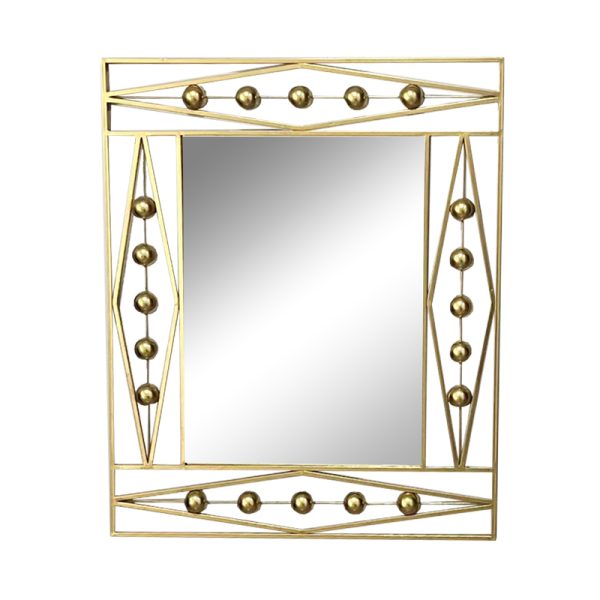 295 000007 2 Mirror Roteron Inart gold metallic 80x2x100cmSPRING OFFERS