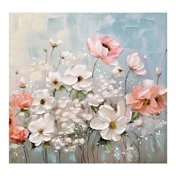 296 000044 13 Canvas painting Rozy II Inart 80x3x80cmDecoration > Paintings