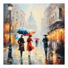 296 000045 7 Canvas painting Rozy II Inart 80x3x80cmDecoration > Paintings