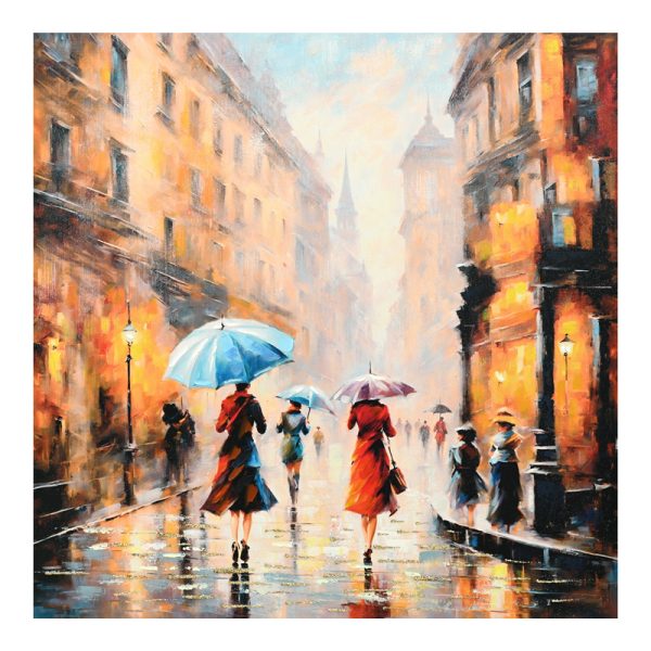 296 000046 4 Canvas painting Nightdream II Inart 100x3x100cmDecoration > Paintings