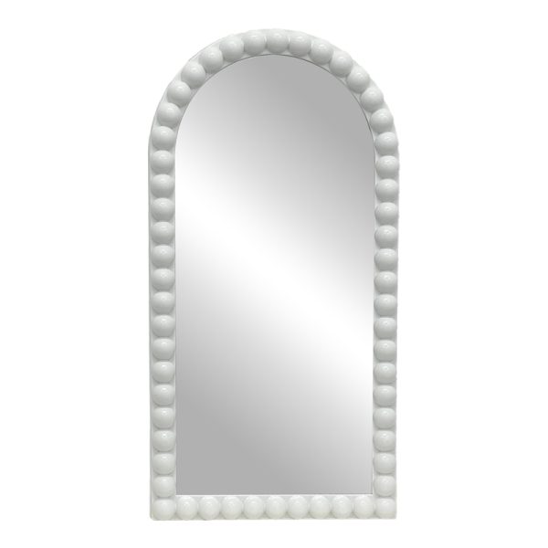 298 000011 8 Mirror Pavlova Inart white pp 42x3.5x81cmSPRING OFFERS