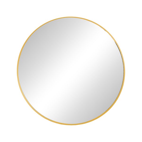 298 000013 13 Mirror Nhaos Inart gold aluminum D60x2.5cmIndoor furniture > Home organization > Bathroom > Mirrors