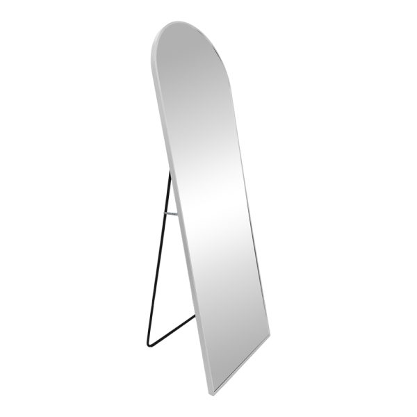 298 000039 9 Mirror Lorens Inart aluminum in silver 46x40x150cmIndoor furniture > Home organization > Bathroom > Mirrors