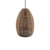 299 000020 7 Ceiling light Certy Inart E27 bamboo in natural color D50χ33cmBOHO CHIC > Luminaries