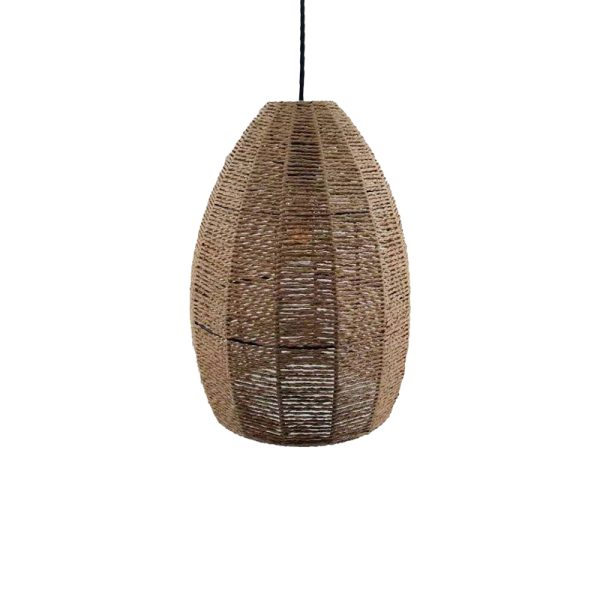 299 000020 7 Ceiling light Ropal Inart E27 rope in natural color D29x40cmBOHO CHIC > Luminaries