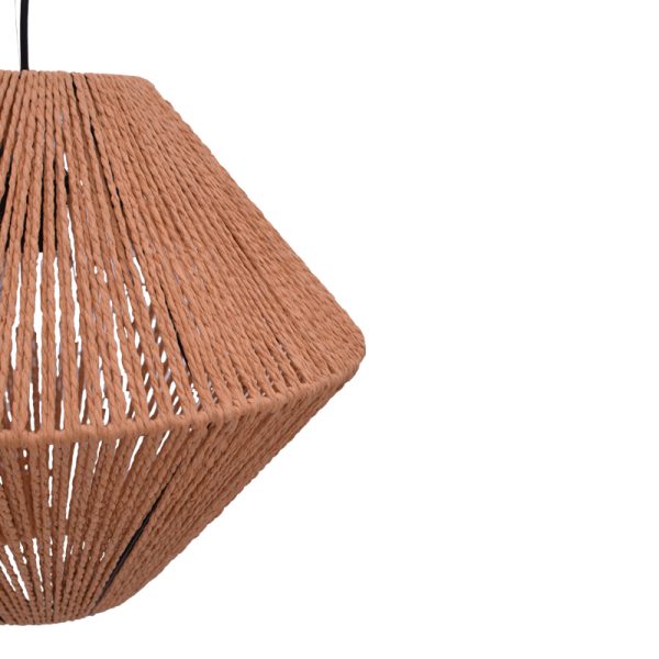 299 000021 2 2 Ceiling light Palmo Inart E27 rope in natural color D40x32cmBOHO CHIC > Luminaries