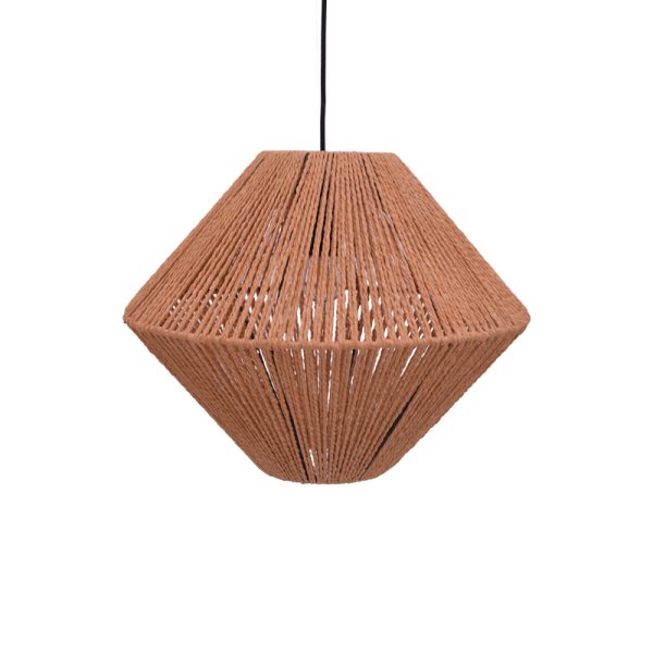 299 000021 4 Ceiling light Palmo Inart E27 rope in natural color D40x32cmBOHO CHIC > Luminaries