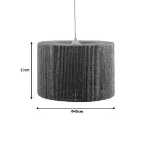 299 000022 2 2 Ceiling light Sento Inart E27 rope in natural color D40χ20cmBOHO CHIC > Luminaries