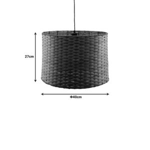 299 000023 2 3 Ceiling light Siwel Inart E27 bamboo in brown color D40χ27cmBOHO CHIC > Luminaries
