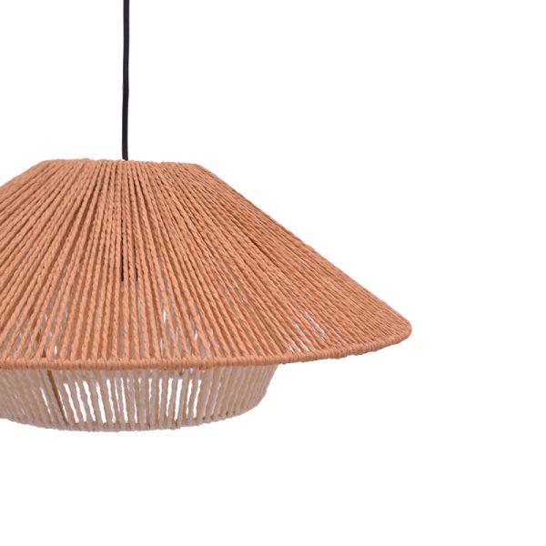 299 000024 2 4 Ceiling light Jarpie Inart E27 rope in natural color D49.5χ20cmBOHO CHIC > Luminaries