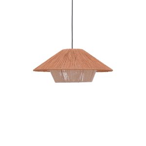 299 000024 6 Ceiling light Jarpie Inart E27 rope in natural color D49.5χ20cmBOHO CHIC > Luminaries