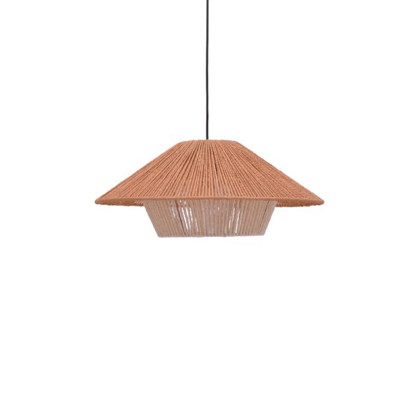 299 000024 6 Ceiling light Jarpie Inart E27 rope in natural color D49.5χ20cmBOHO CHIC > Luminaries