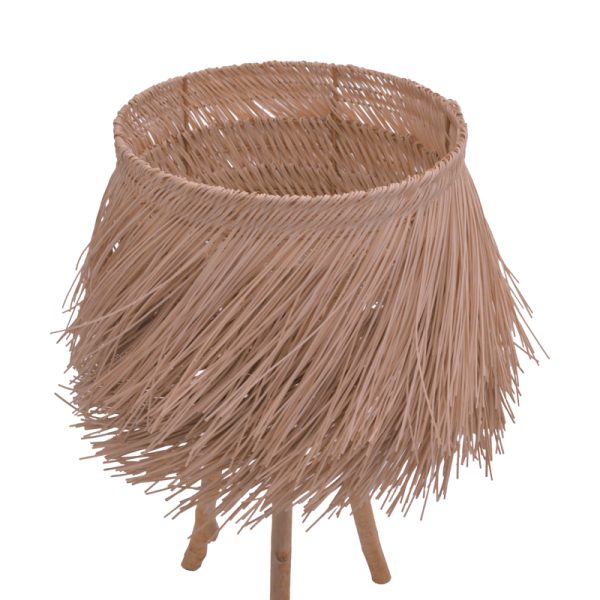 299 000025 2 5 Table lamp Herfo Inart E27 rattan in natural color D45χ58.8cmBOHO CHIC > Luminaries