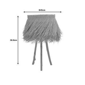 299 000025 3 5 Table lamp Herfo Inart E27 rattan in natural color D45χ58.8cmBOHO CHIC > Luminaries