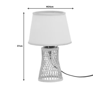 299 000029 2 2 Table lamp Kaldro Inart E27 bamboo in natural color D24χ37cmBOHO CHIC > Luminaries