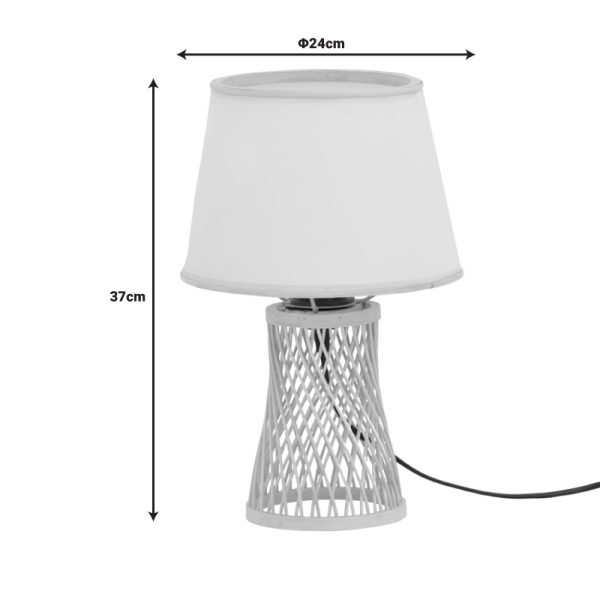 299 000029 2 2 Table lamp Kaldro Inart E27 bamboo in natural color D24χ37cmBOHO CHIC > Luminaries