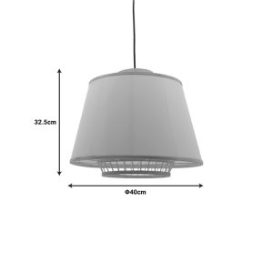 299 000032 2 3 Ceiling light Certy Inart E27 bamboo in natural color D50χ33cmBOHO CHIC > Luminaries