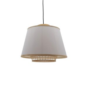 299 000032 4 Ceiling light Certy Inart E27 bamboo in natural color D50χ33cmBOHO CHIC > Luminaries