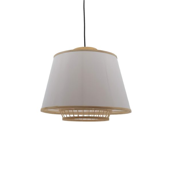 299 000032 4 Ceiling light Certy Inart E27 bamboo in natural color D50χ33cmBOHO CHIC > Luminaries