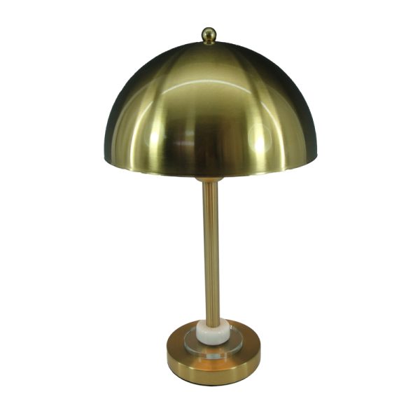 300 000006 2 Table lamp Lustrous Inart E27 gold metal D25x42cmSPRING OFFERS