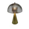 300 000011 2 Table lamp Astral Inart E27 gold metal-white fabric D35x68cmSPRING OFFERS
