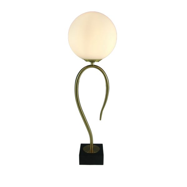 300 000012 3 Table lamp Pinnacle Inart E27 gold metal-glass D20x65cmSPRING OFFERS