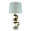 300 000017 3 Vase Lopel Inart black-gold metal D26x87cmSPRING OFFERS