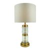 300 000021 2 Table lamp Lustrous Inart E27 gold metal D25x42cmSPRING OFFERS
